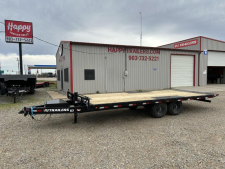 New 2025 PJ 102"x22' Deckover Hydraulic Tilt Trailer – T8