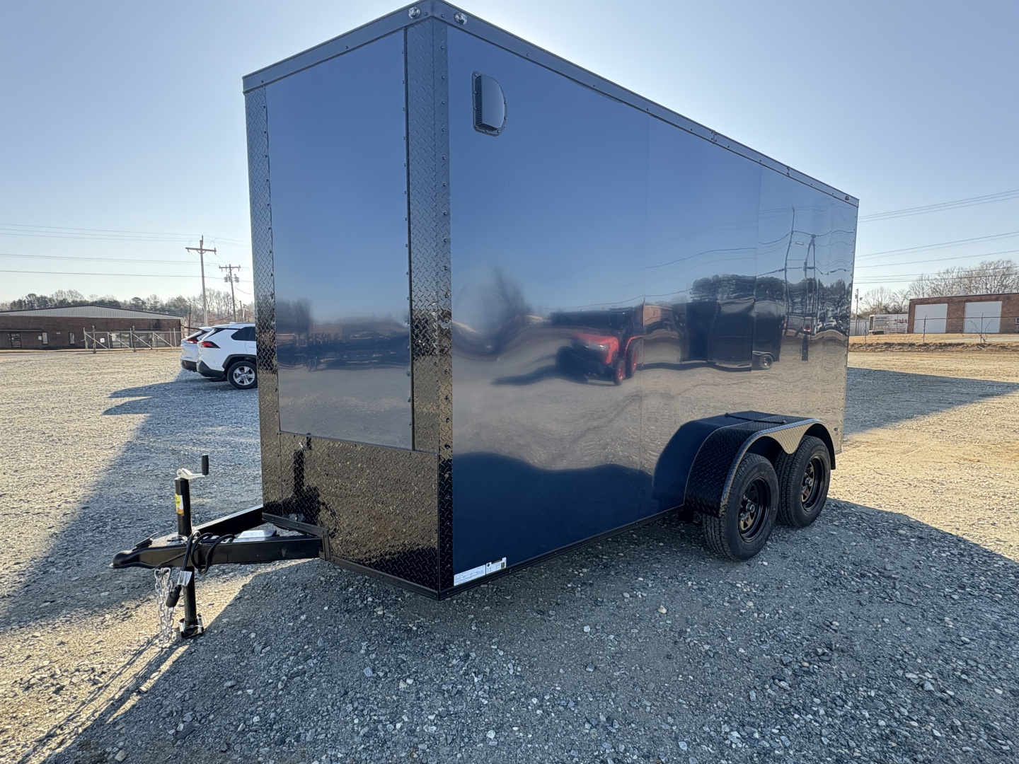 New 2026 NationCraft Trailers 7x14 Trailer w/ Blackout Package, 7' Interior and Ramp Door Cargo / Enclosed Trailer