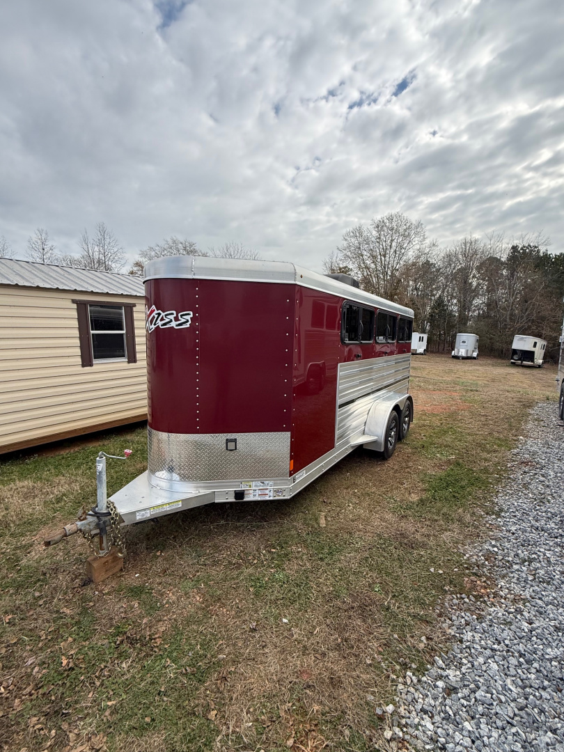 Consignment 2023 Exiss Trailers Exhibitor Mini Combo 615W BP Windows Horse Trailer