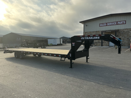 New 2026 PJ 102”x32’ Quest Gooseneck Flatbed w/ Singles – LQ