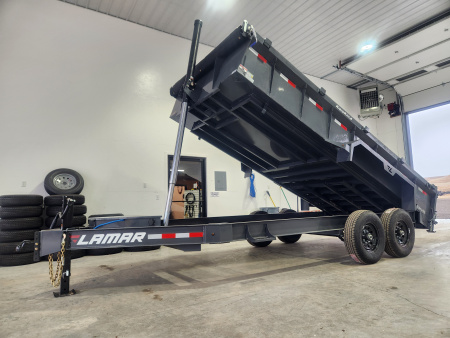 New 2026 Lamar 16' Telescopic Dump Trailer 14K