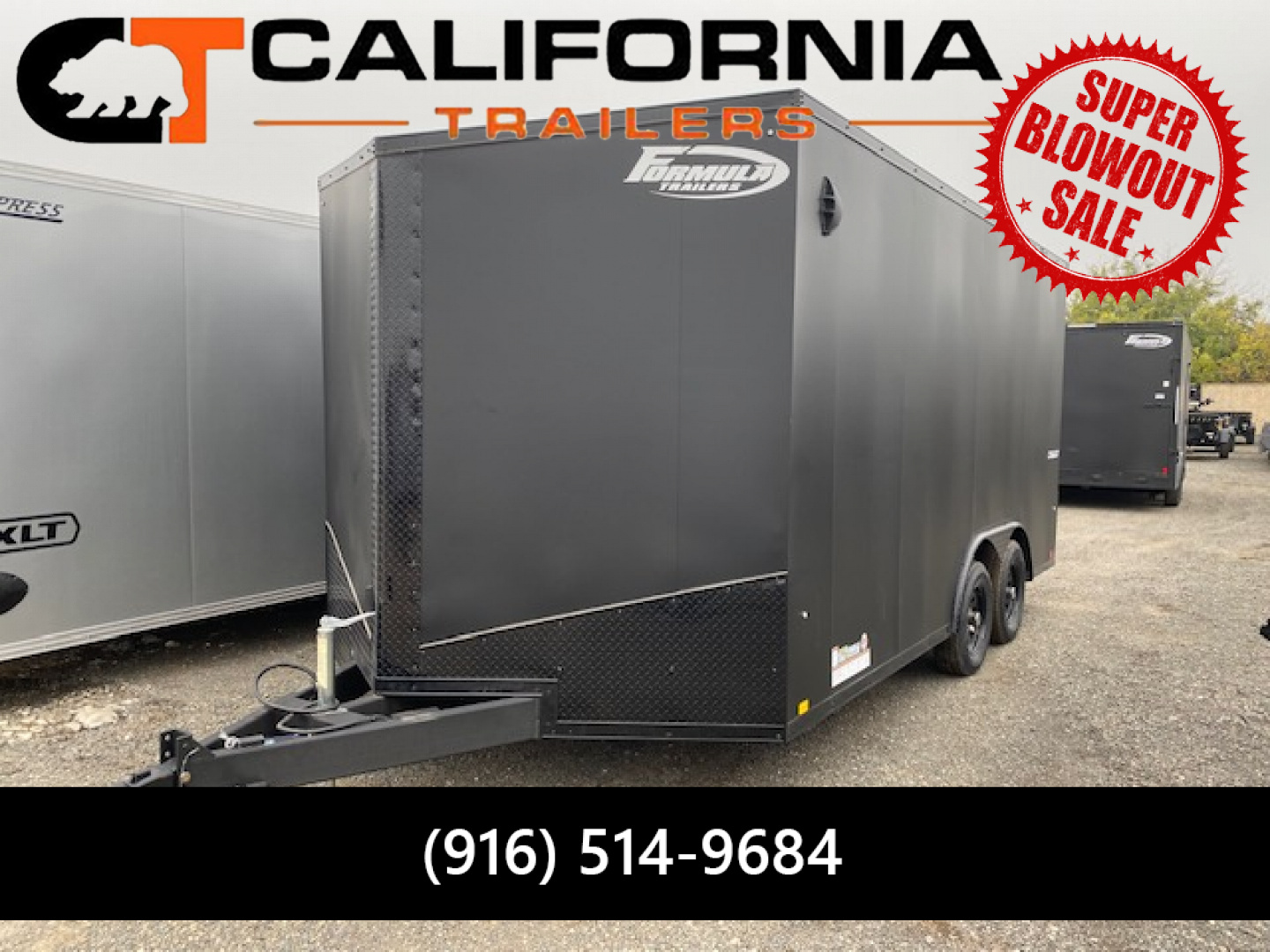 New 8.5x16 Tandem Axle 7K Enclosed Cargo