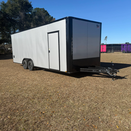 New 8.5X24TA Silver Car Hauler Trailer