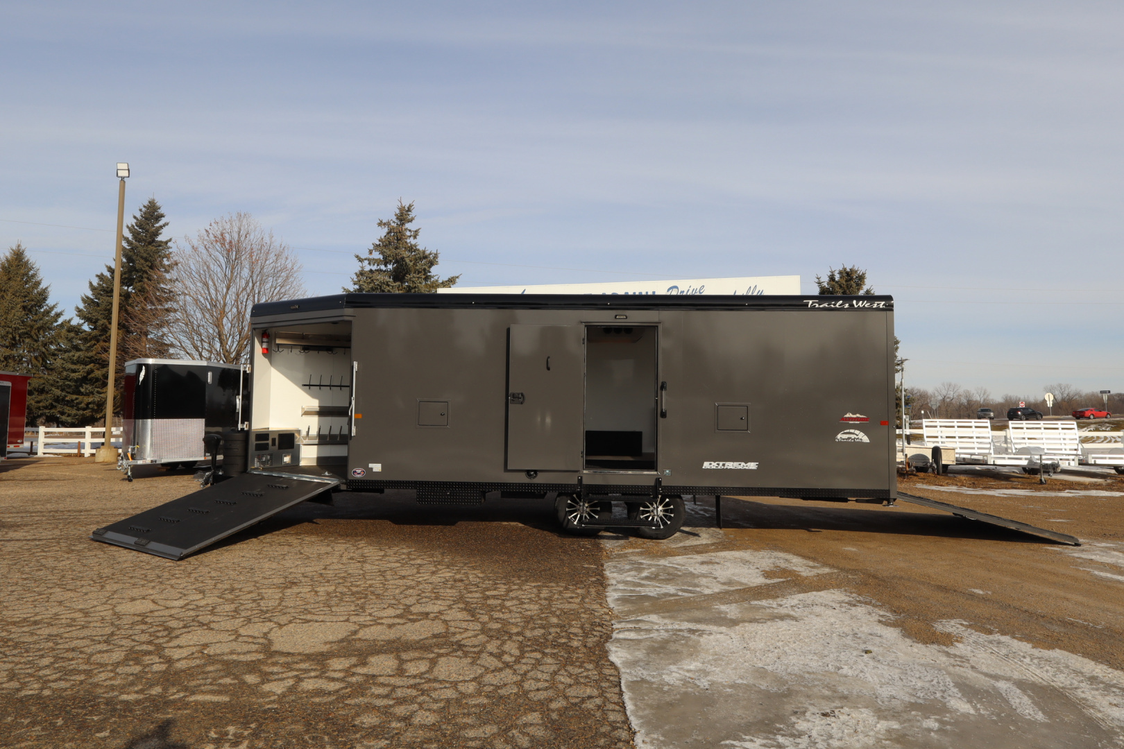 New 2026 Trails West 28' RPM BP Snowmobile Trailer