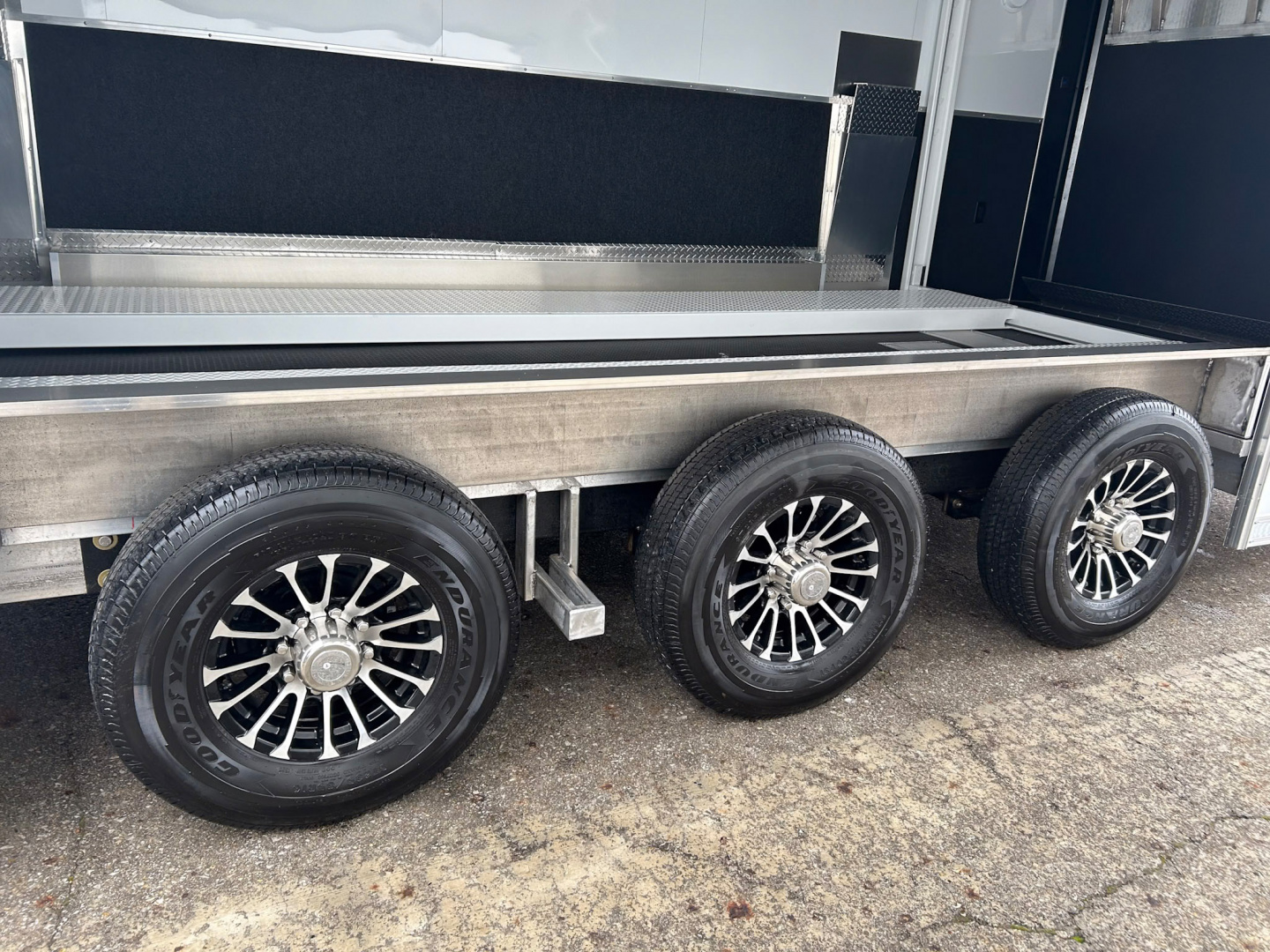 New 2026 Haulmark 28 FT EDGE ALUMINUM STACKER TRAILER W/ ESCAPE DOOR AND AWNINGS