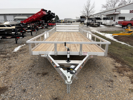 New 2026 H&H Trailers 82X20 Aluminum Rail Side Utility Tandem