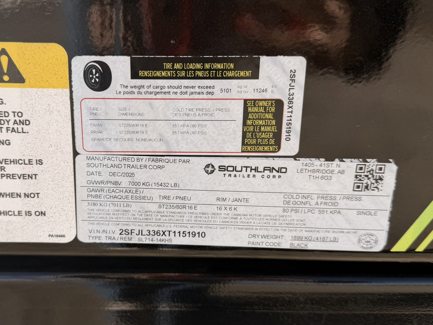 New 2026 Southland Trailers 7-14-4H Dump 7K Axles