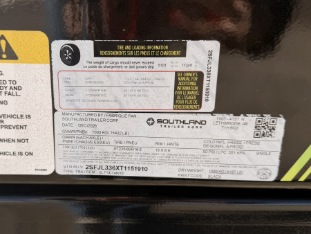 New 2026 Southland Trailers 7-14-4H Dump 7K Axles