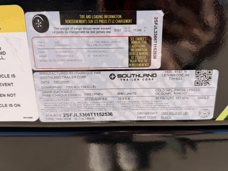 New 2026 Southland Trailers 7-14-4H Dump 7K Axles