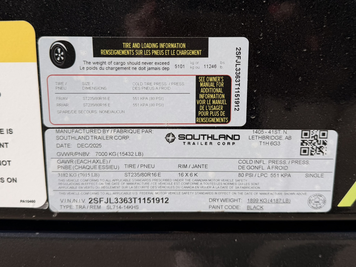 New 2026 Southland Trailers 7-14-4H Dump 7K Axles