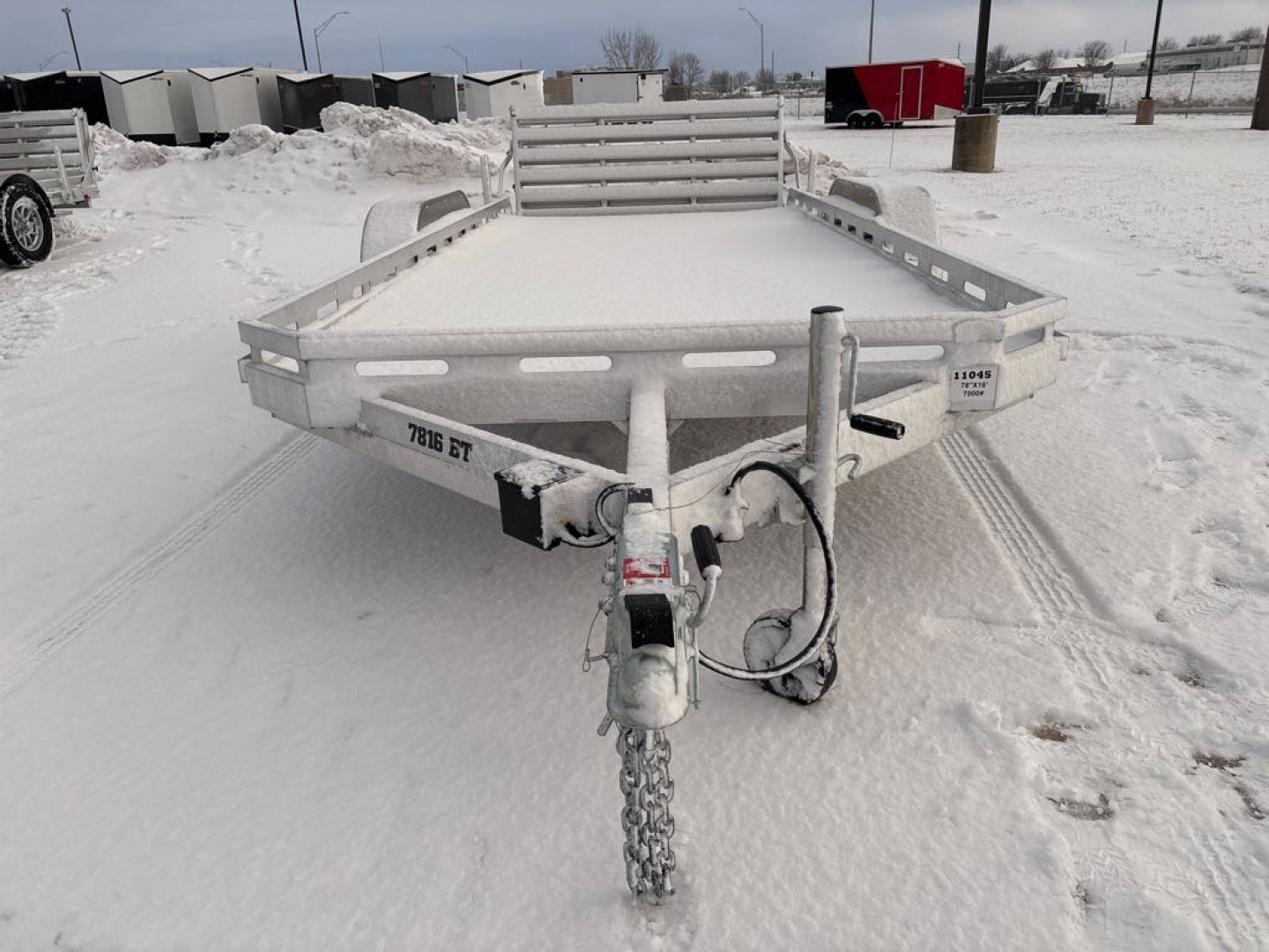 New 2027 Aluma 7816TA-EL-BT-RTD Utility Trailer