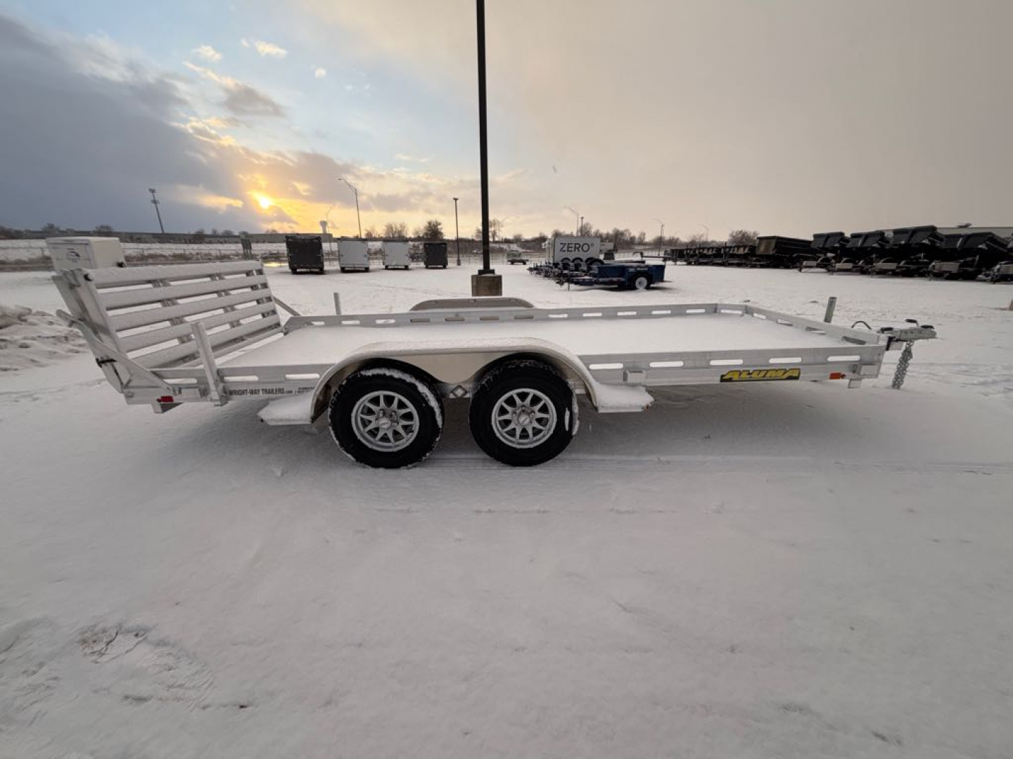 New 2027 Aluma 7816TA-EL-BT-RTD Utility Trailer