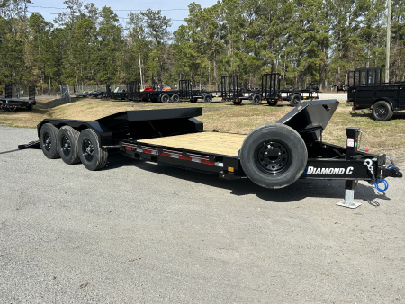 New 2026 Diamond C HDT307 Tilt Trailer 24’ PACESETTER EDITION FORK HOLDERS LARGE TOOL BOX