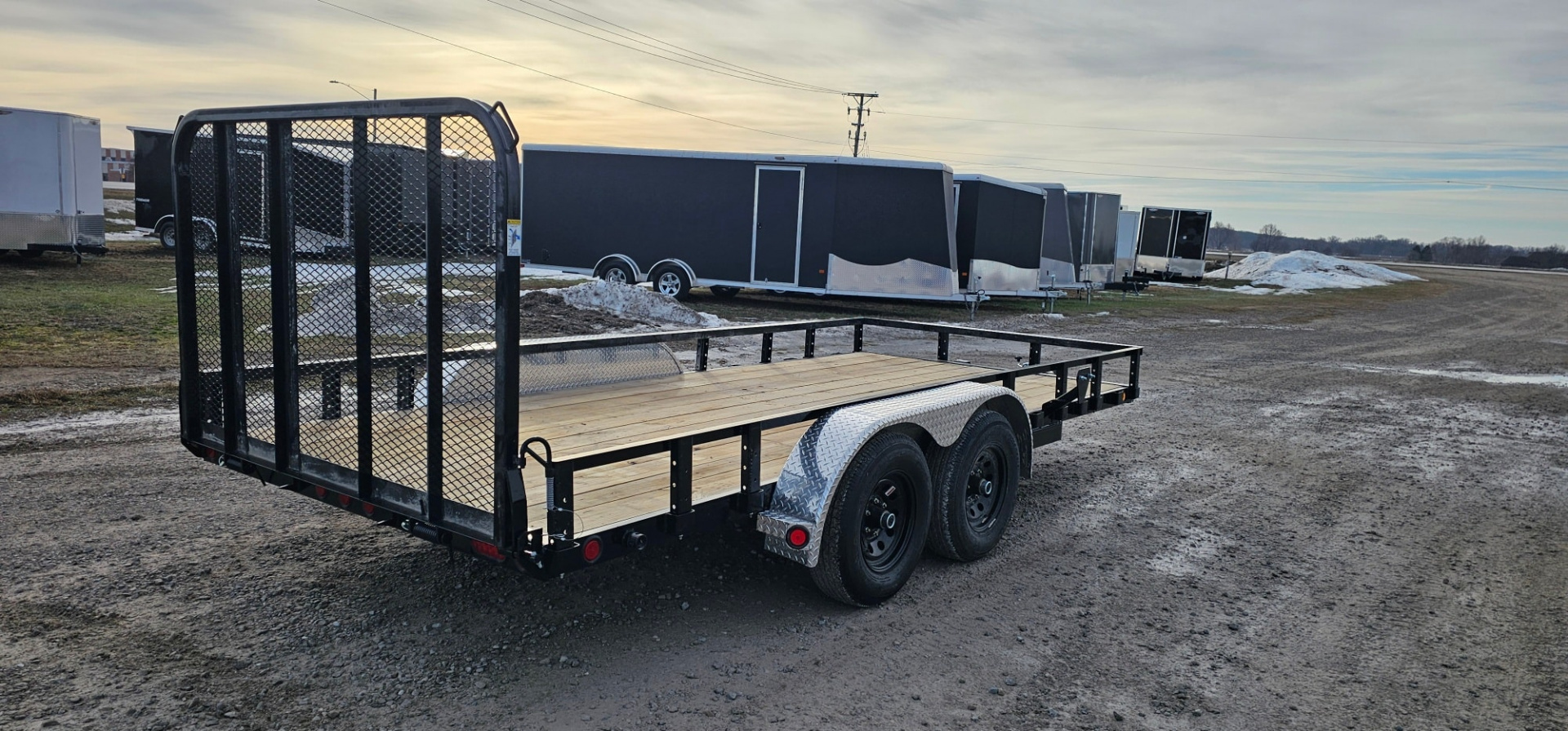New 2023 PJ TRAILERS 83x16 10k Tandem Axle Channel Utility (UL) Utility Trailer