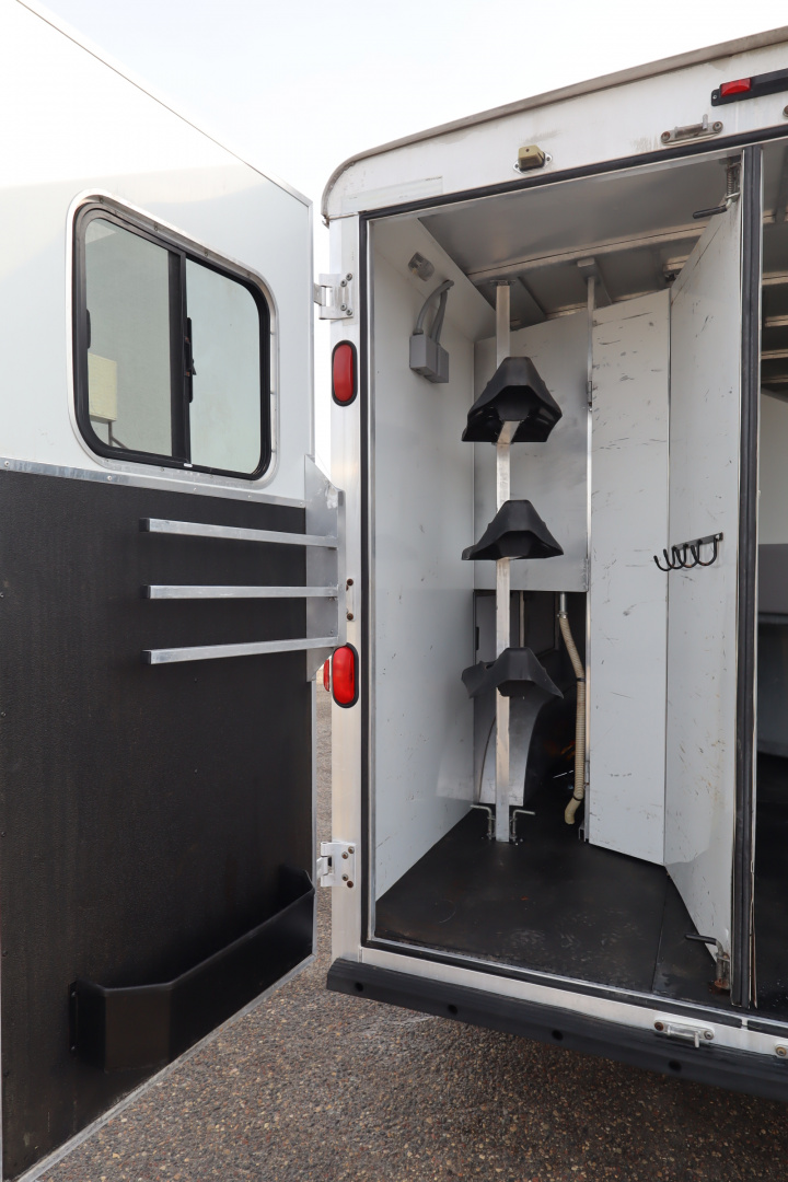 Used 2013 Bison Trailers 3 Place LQ W/Slide-out Horse Trailer