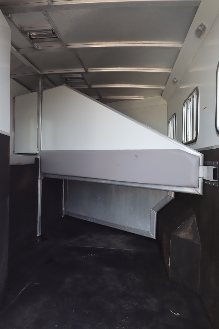 Used 2013 Bison Trailers 3 Place LQ W/Slide-out Horse Trailer