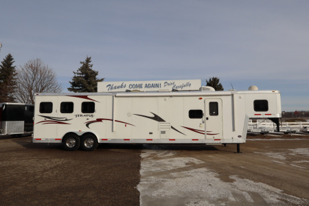 Used 2013 Bison Trailers 3 Place LQ W/Slide-out Horse Trailer