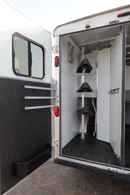 Used 2013 Bison Trailers 3 Place LQ W/Slide-out Horse Trailer