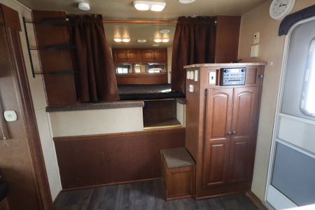 Used 2013 Bison Trailers 3 Place LQ W/Slide-out Horse Trailer