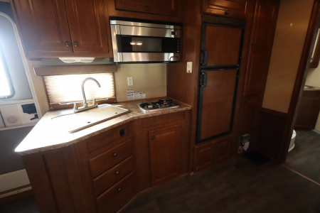 Used 2013 Bison Trailers 3 Place LQ W/Slide-out Horse Trailer