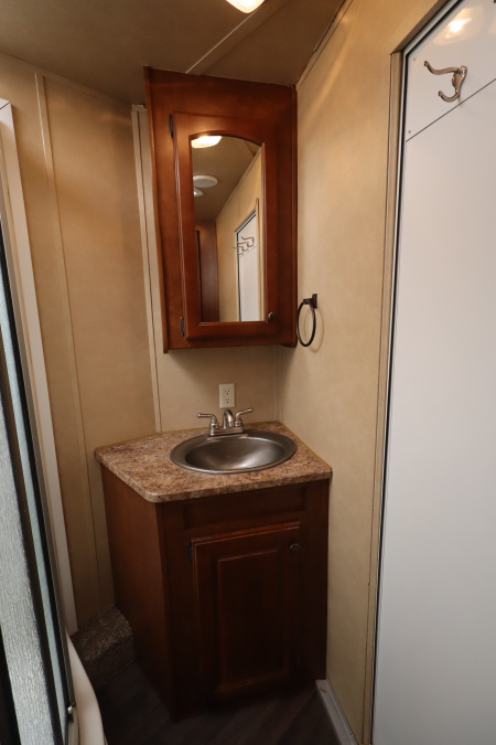 Used 2013 Bison Trailers 3 Place LQ W/Slide-out Horse Trailer