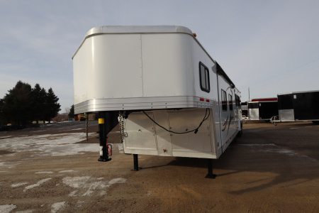 Used 2013 Bison Trailers 3 Place LQ W/Slide-out Horse Trailer