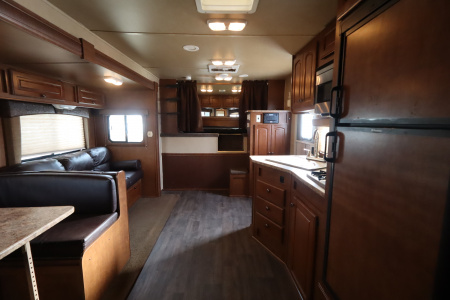 Used 2013 Bison Trailers 3 Place LQ W/Slide-out Horse Trailer