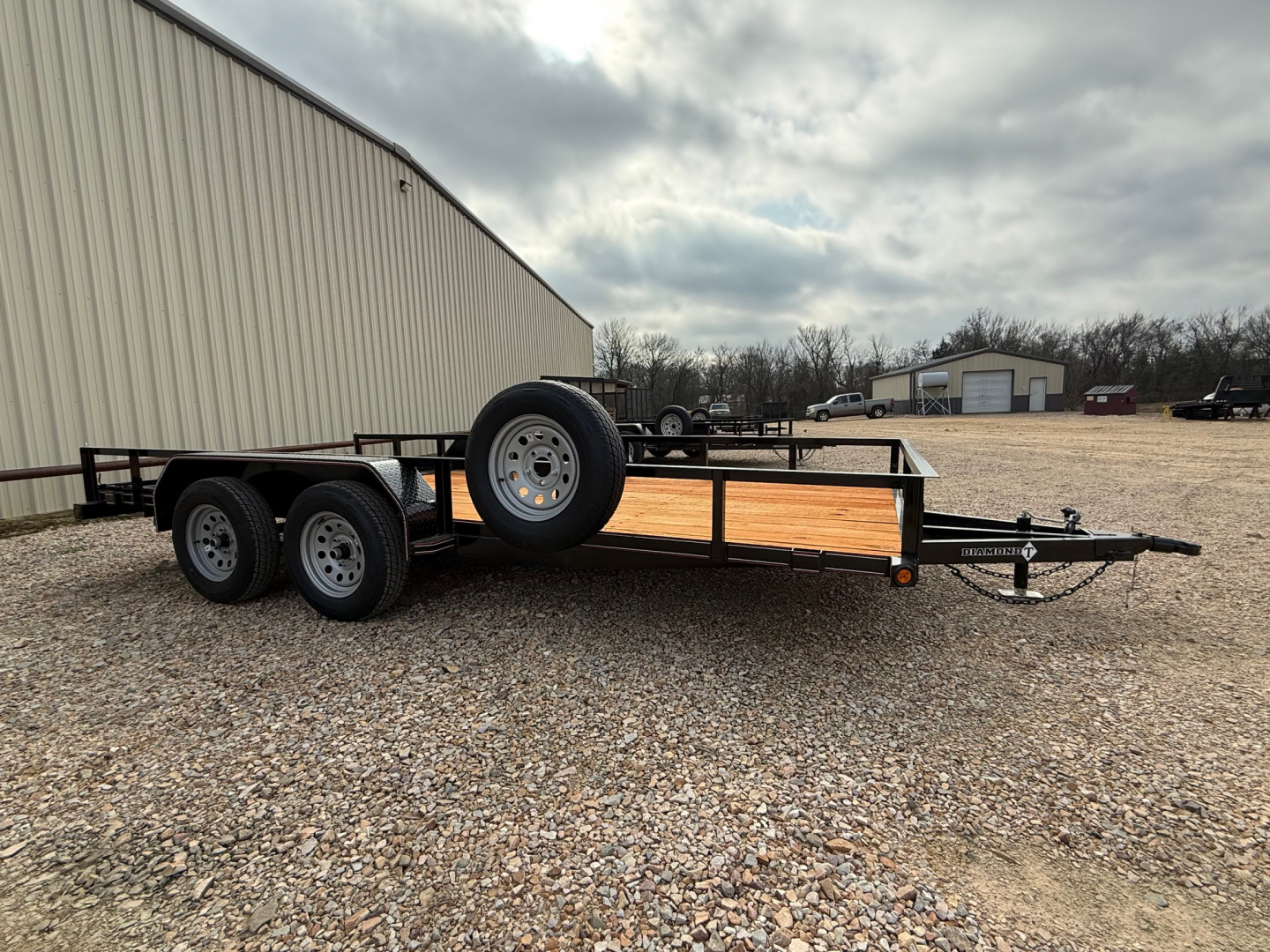New 2026 Diamond Trailers 83 in x 16 ft Standard Utility, Rear Ramp Gate, Spare Tire