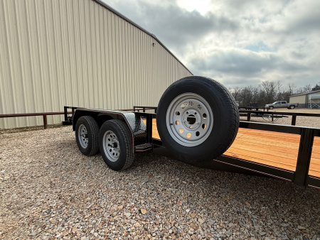 New 2026 Diamond Trailers 83 in x 16 ft Standard Utility, Rear Ramp Gate, Spare Tire