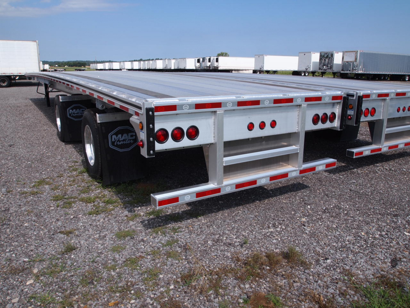 Used $1250/Month 2024 MAC 53' Flatbed Trailer w/ Toolbox