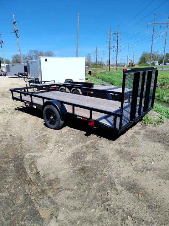 New 2025 L&O Manufacturing 61014U Utility Trailer