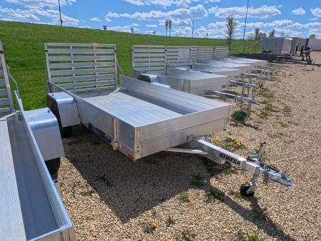 New 2027 Aluma 63 x 10 ESA Utility with Solid Sides, 2,000 lb. GVWR, and Steel Rims