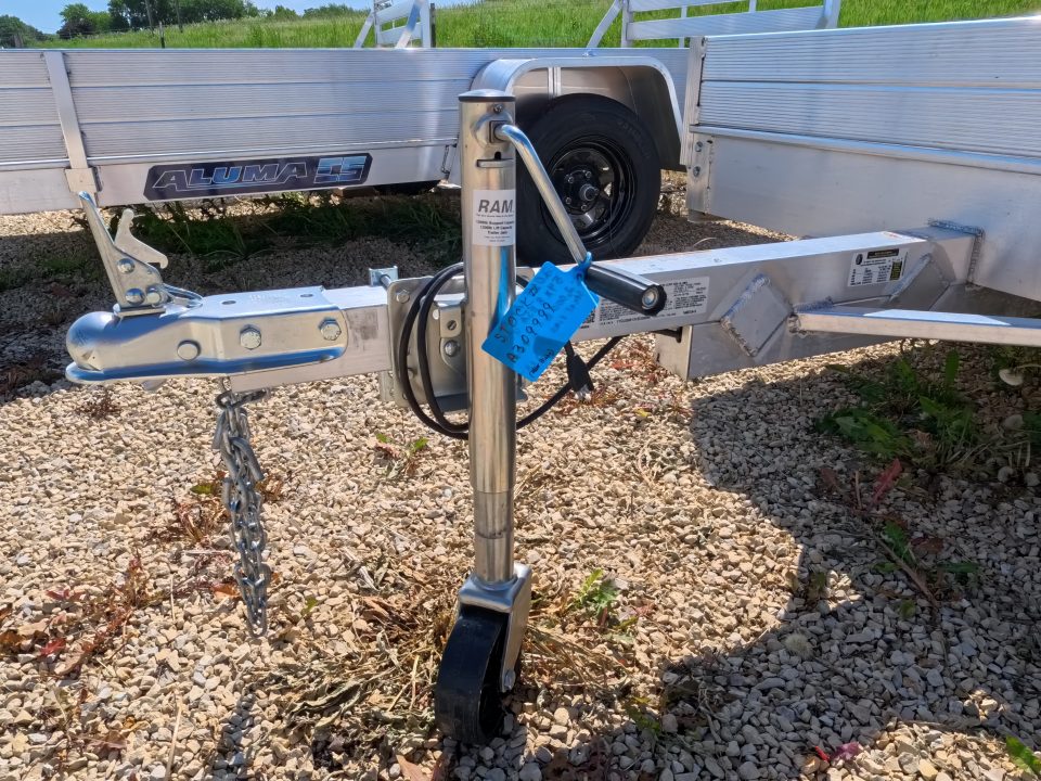 New 2027 Aluma 54 x 8 ESA Utility Trailer with 2,000 lb. GVWR , Steel Rims and Solid Sides