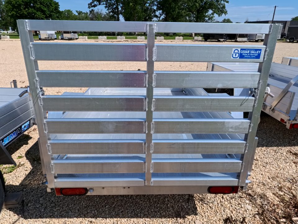 New 2027 Aluma 54 x 8 ESA Utility Trailer with 2,000 lb. GVWR , Steel Rims and Solid Sides