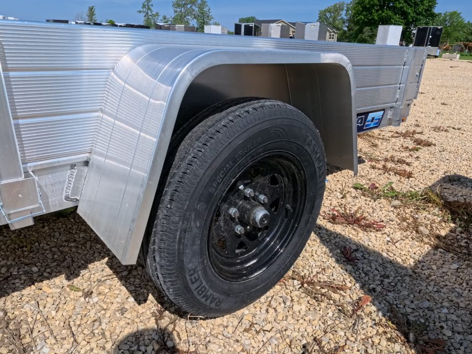 New 2027 Aluma 54 x 8 ESA Utility Trailer with 2,000 lb. GVWR , Steel Rims and Solid Sides