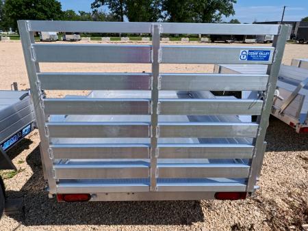 New 2027 Aluma 54 x 8 ESA Utility Trailer with 2,000 lb. GVWR , Steel Rims and Solid Sides