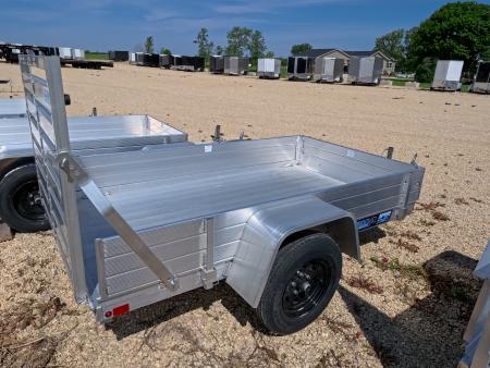 New 2027 Aluma 54 x 8 ESA Utility Trailer with 2,000 lb. GVWR , Steel Rims and Solid Sides
