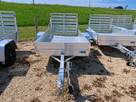 New 2027 Aluma 54 x 8 ESA Utility Trailer with 2,000 lb. GVWR , Steel Rims and Solid Sides