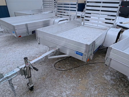 New 2027 Aluma 54 x 8 ESA Utility Trailer with 2,000 lb. GVWR , Steel Rims and Solid Sides