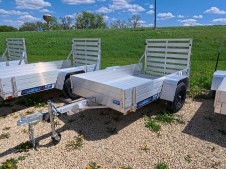 New 2027 Aluma 54 x 8 ESA Utility Trailer with 2,000 lb. GVWR , Steel Rims and Solid Sides
