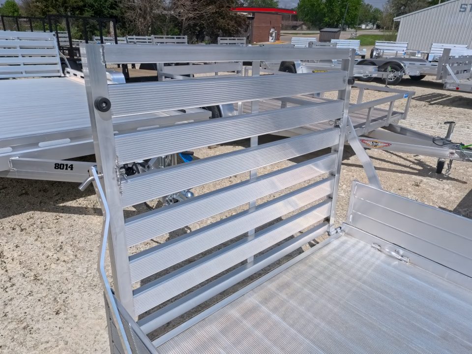 New 2027 Aluma 54 x 8 ESA Utility Trailer with 2,000 lb. GVWR , Steel Rims and Solid Sides