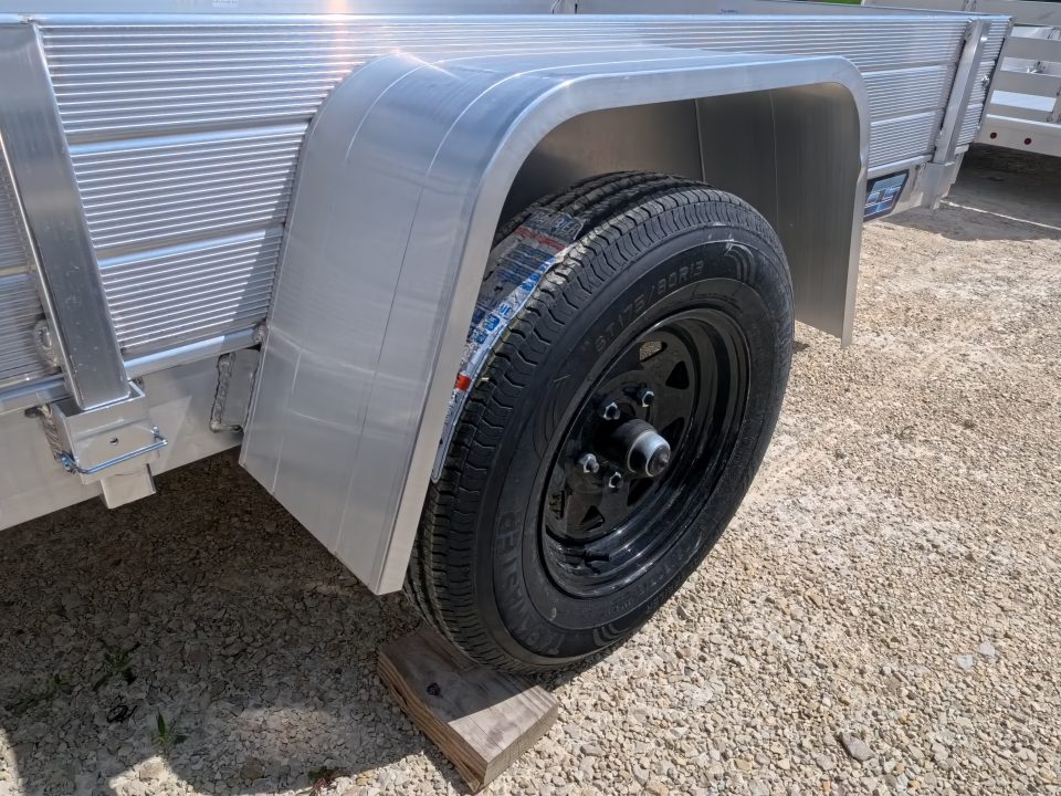 New 2027 Aluma 54 x 8 ESA Utility Trailer with 2,000 lb. GVWR , Steel Rims and Solid Sides