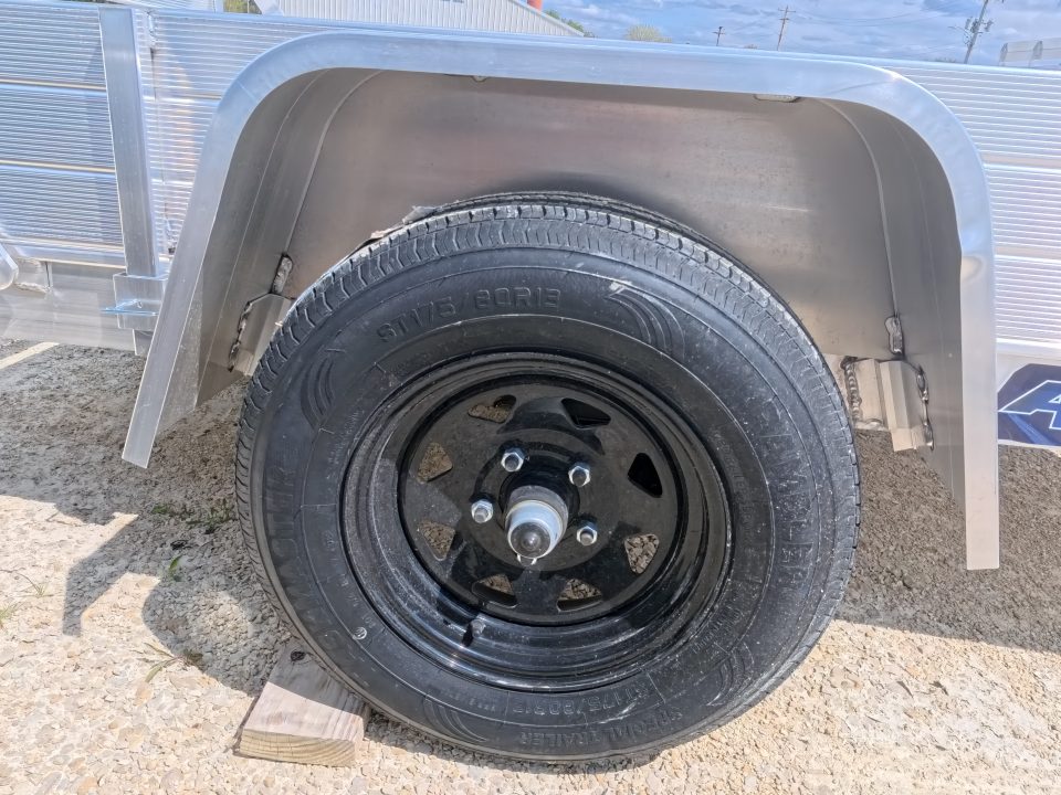 New 2027 Aluma 54 x 8 ESA Utility Trailer with 2,000 lb. GVWR , Steel Rims and Solid Sides