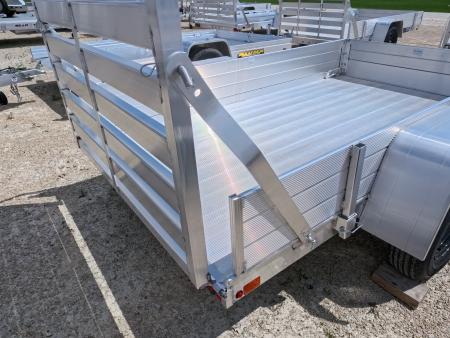 New 2027 Aluma 54 x 8 ESA Utility Trailer with 2,000 lb. GVWR , Steel Rims and Solid Sides