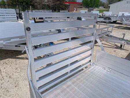 New 2027 Aluma 54 x 8 ESA Utility Trailer with 2,000 lb. GVWR , Steel Rims and Solid Sides