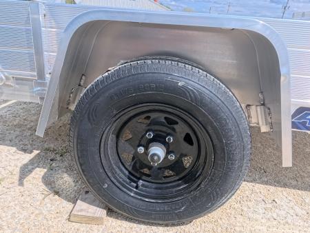 New 2027 Aluma 54 x 8 ESA Utility Trailer with 2,000 lb. GVWR , Steel Rims and Solid Sides