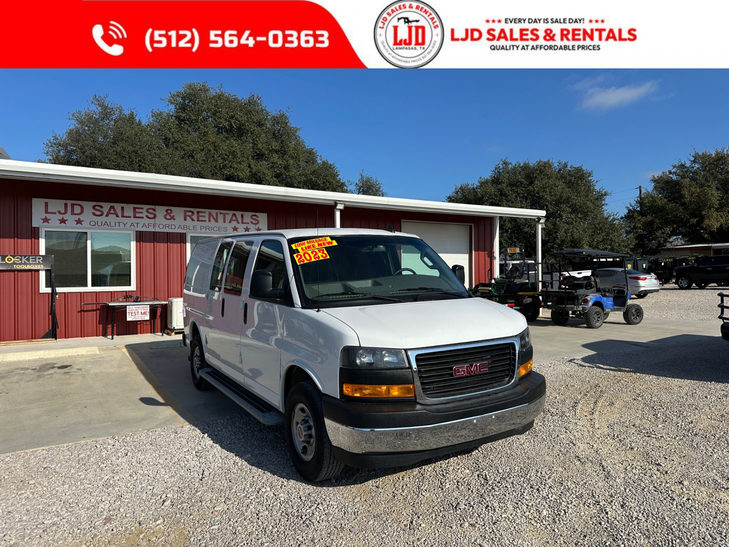 Used 2023 GMC - Savana 2500 Cargo Van - 35k Miles - Factory Warranty