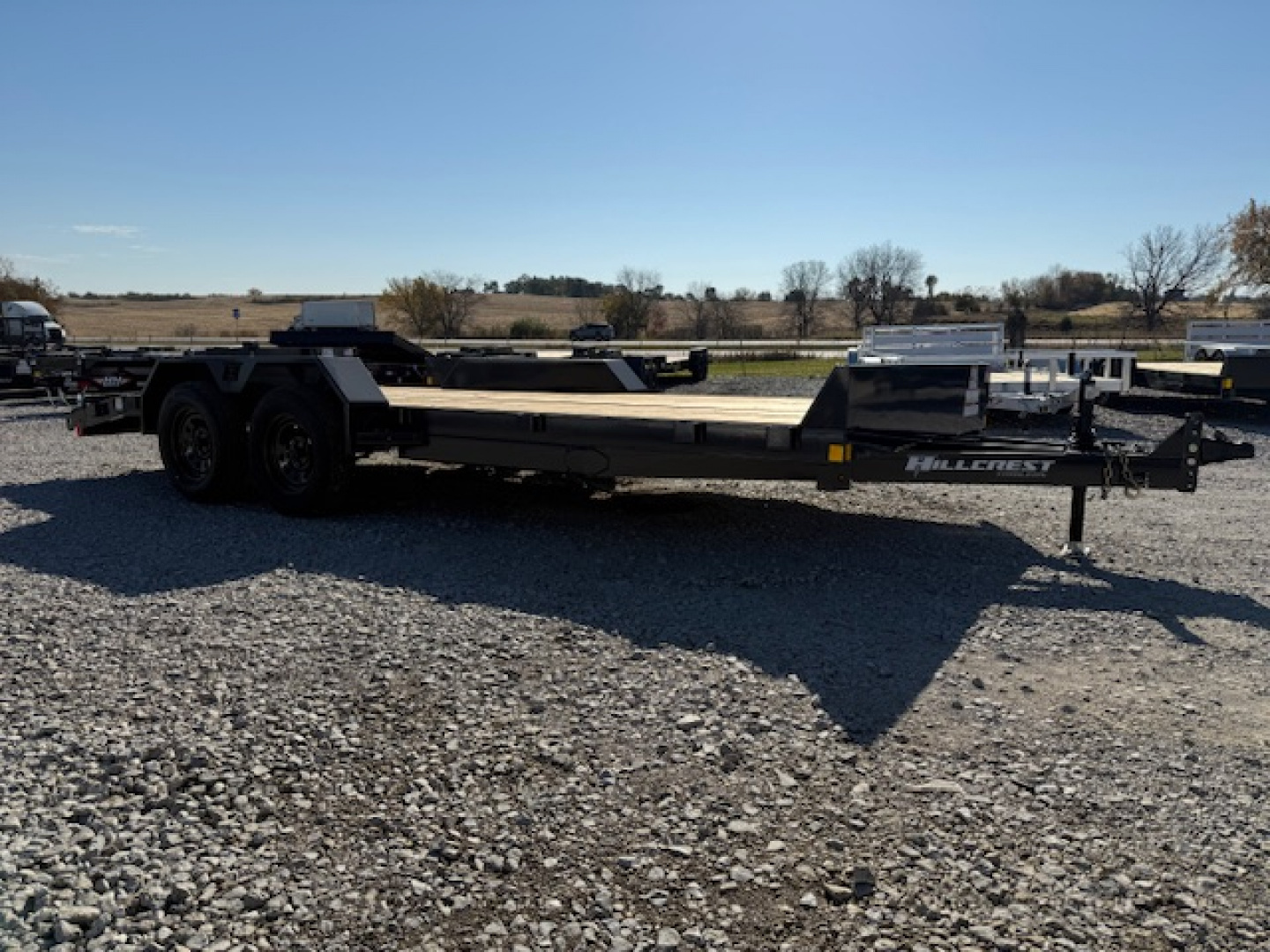 New 2026 Hillcrest Deep Charcoal 82"x16'+2' 7k Car Hauler Trailer