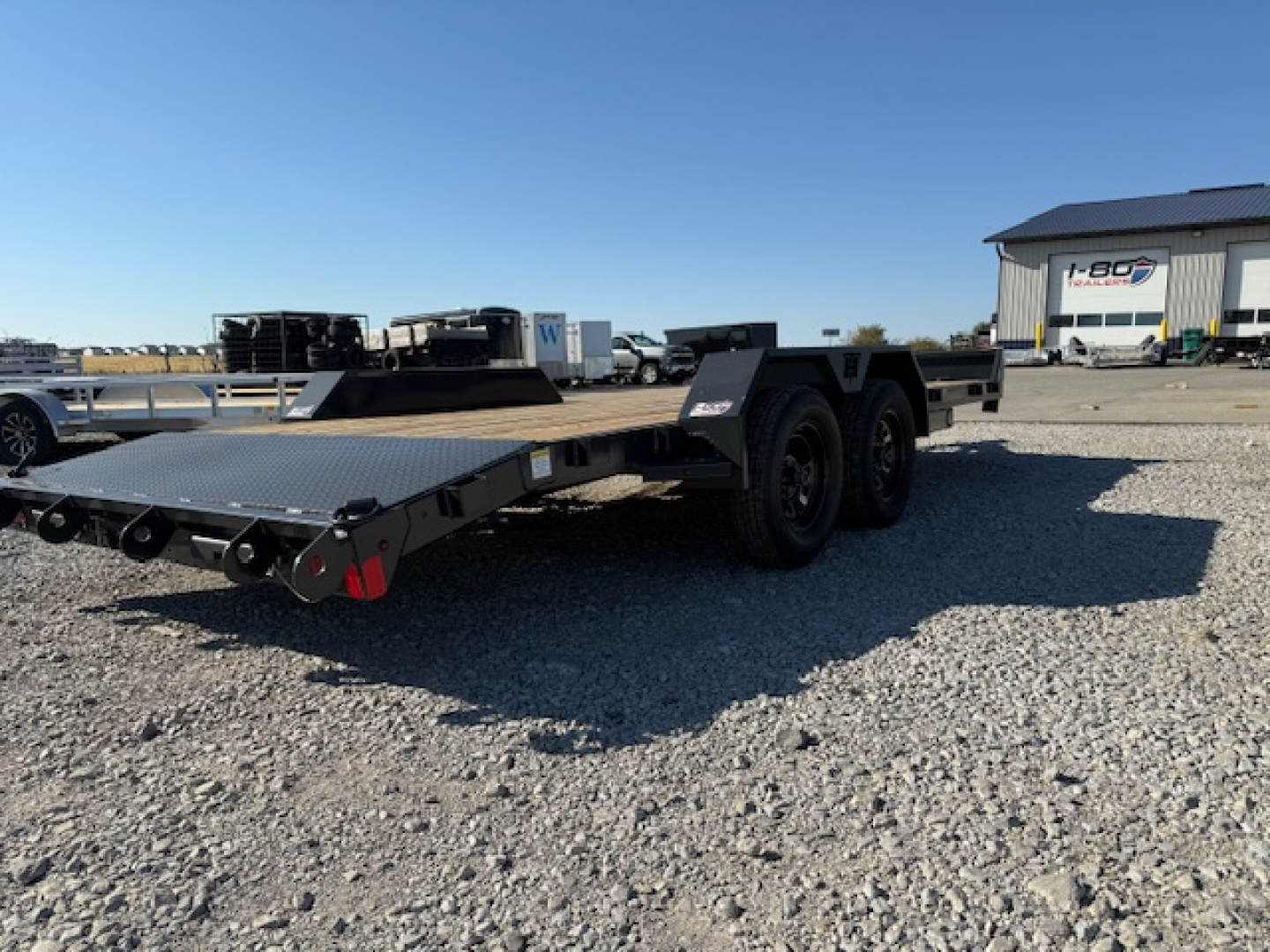 New 2026 Hillcrest Deep Charcoal 82"x16'+2' 7k Car Hauler Trailer