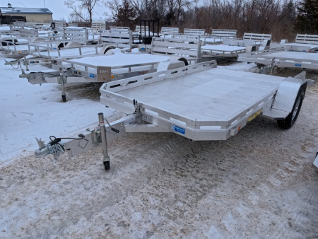 New 2026 Aluma 77 x 12 Heavy Duty Single Axle- Tilt with Slotted Rail and 2,990 lb. GVWR